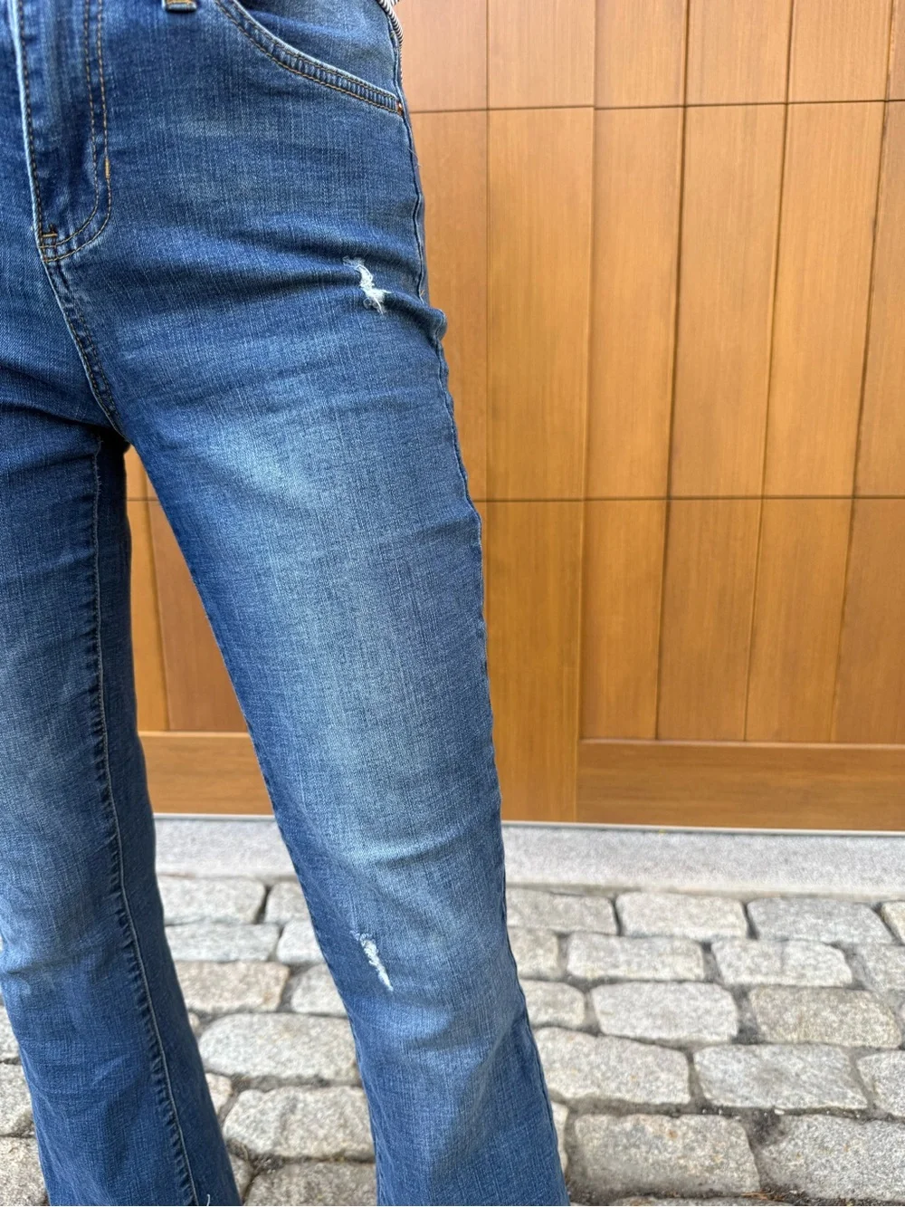 YMI High-Rise Flare Denim Collection Boho Festival Dark Wash Denim Bootcut
